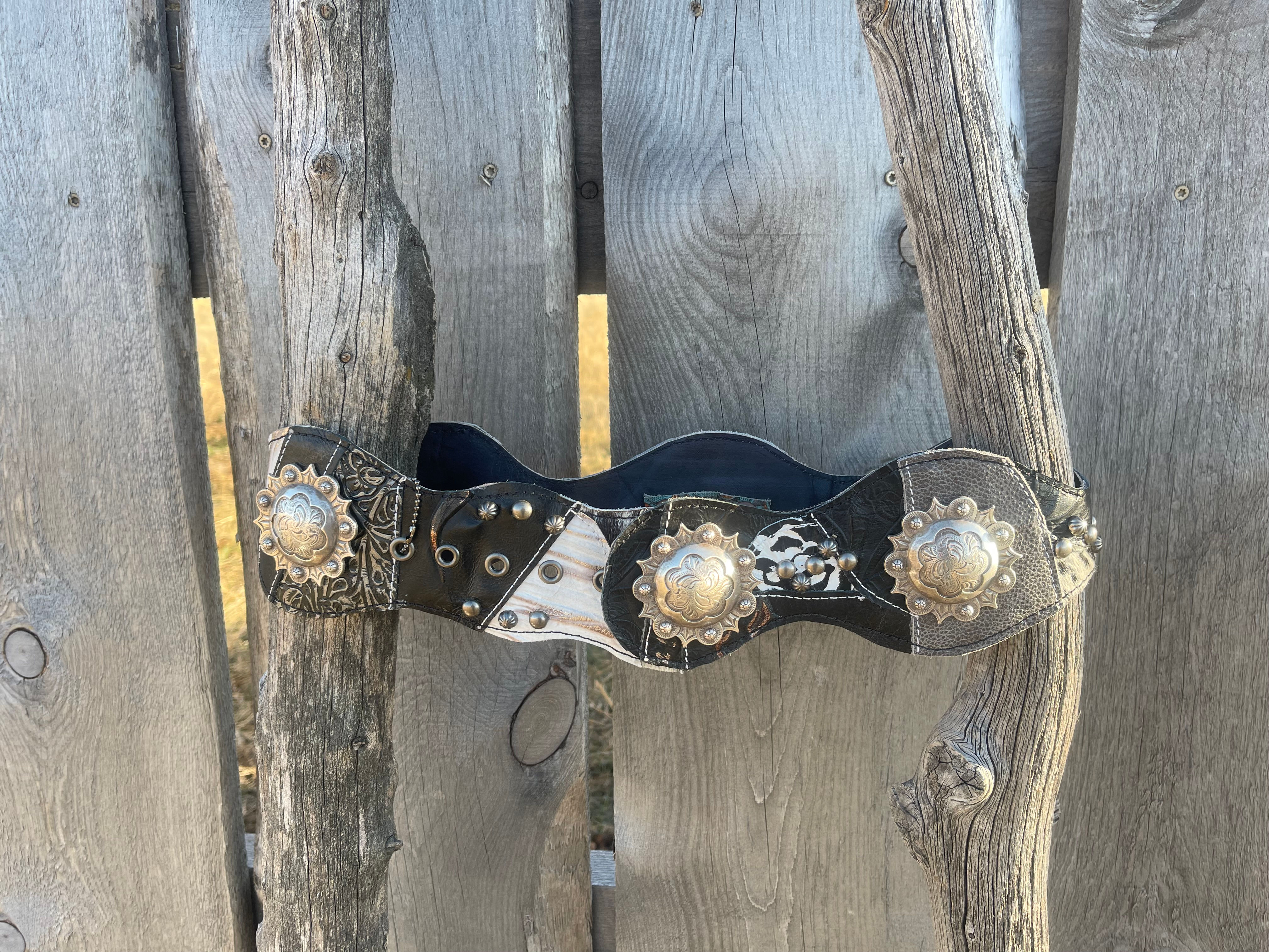 MJ Belt No. 1950 — Luxury Western Leather Belt (S/M)