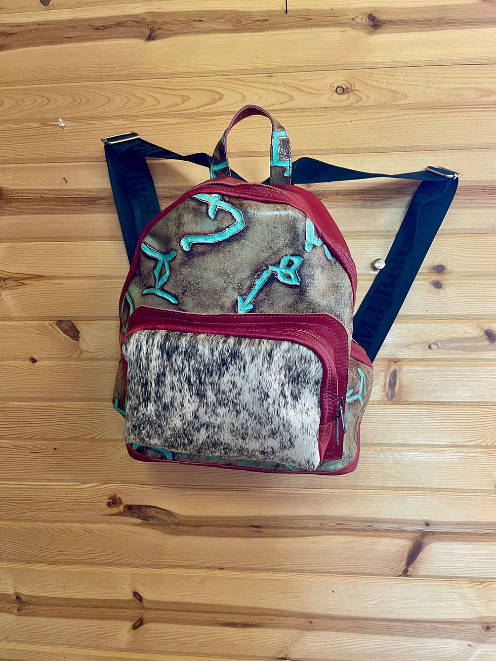 MJ Leather Backpack #2609 Front