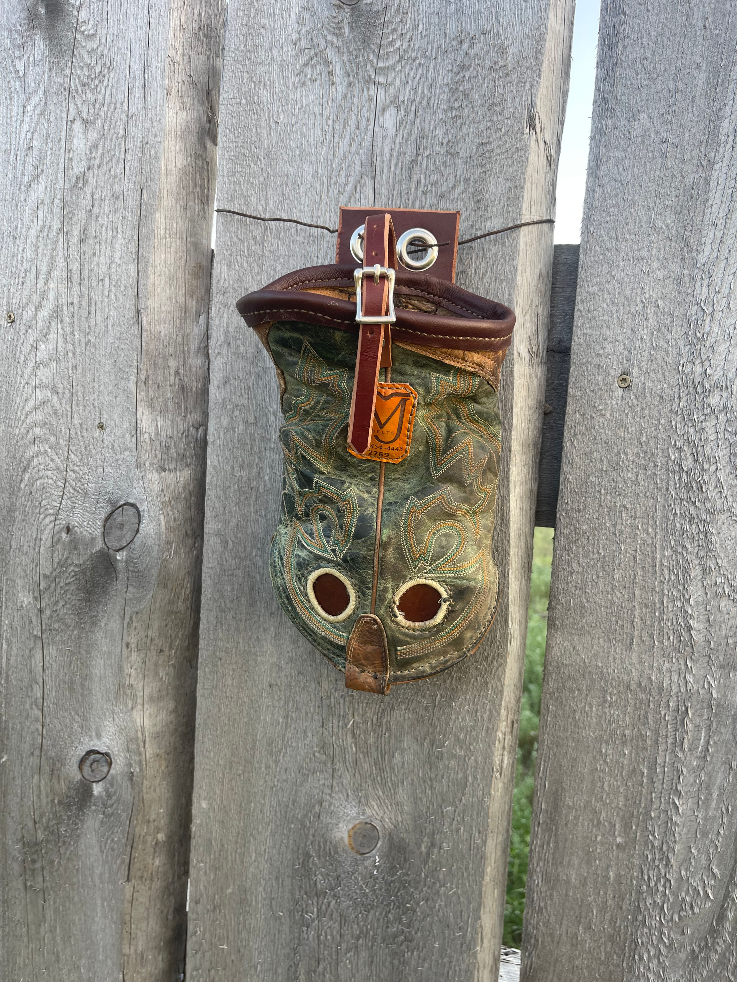 Handmade Western Saddle Bag from Boot Tops — No.2749