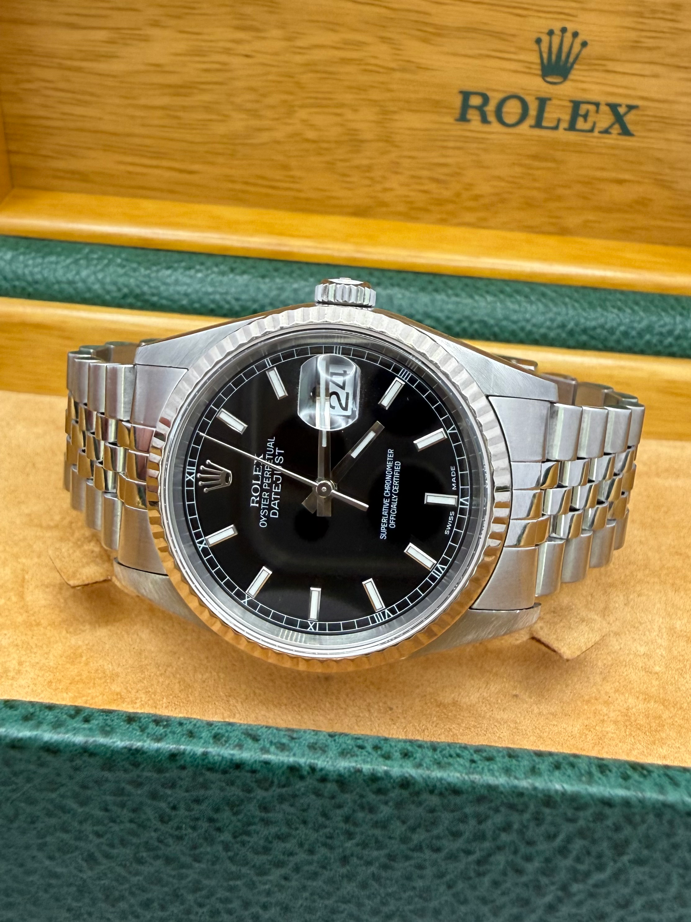 Rolex Black Dial Datejust 2004