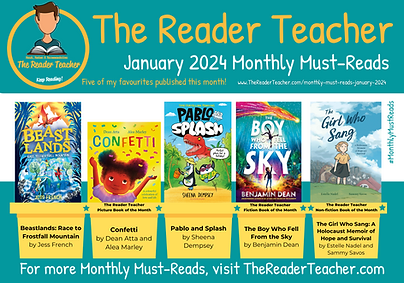 The Reader Teacher Monthly-Must Reads January 2024 Poster.png