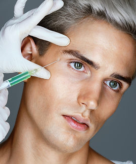 Tercio superior hombres, bótox hombres