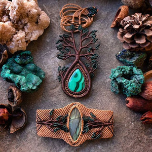 Handmade gemstone jewelry with necklace, bracelet, and crystals. How to choose gems?