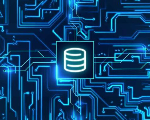 circuit-board-with-moving-electrons-and-database-data-flow-on-a-motherboard-glowing-circui