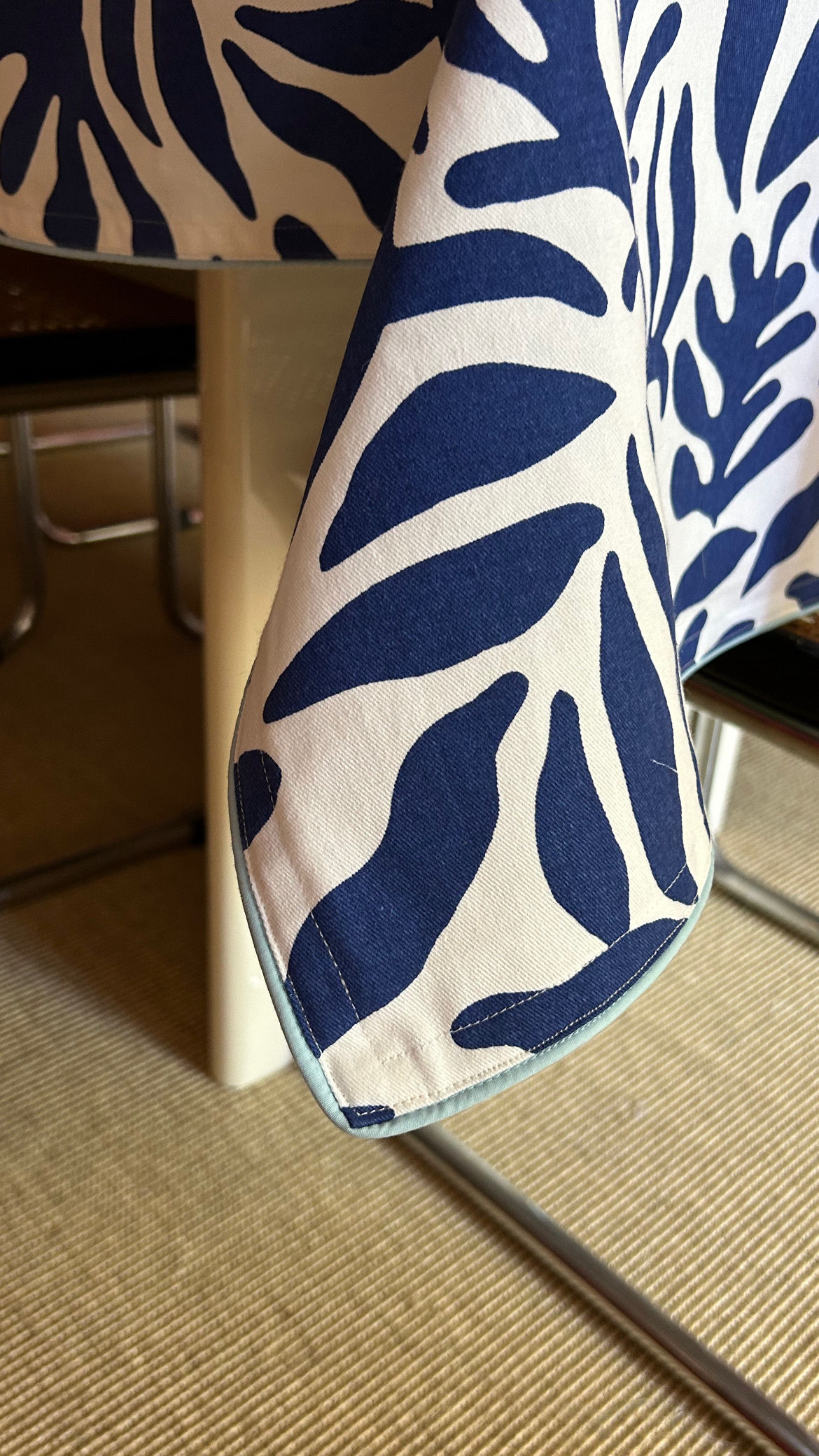 Nappe Matisse 2 passepoil bleu ciel - Prototype