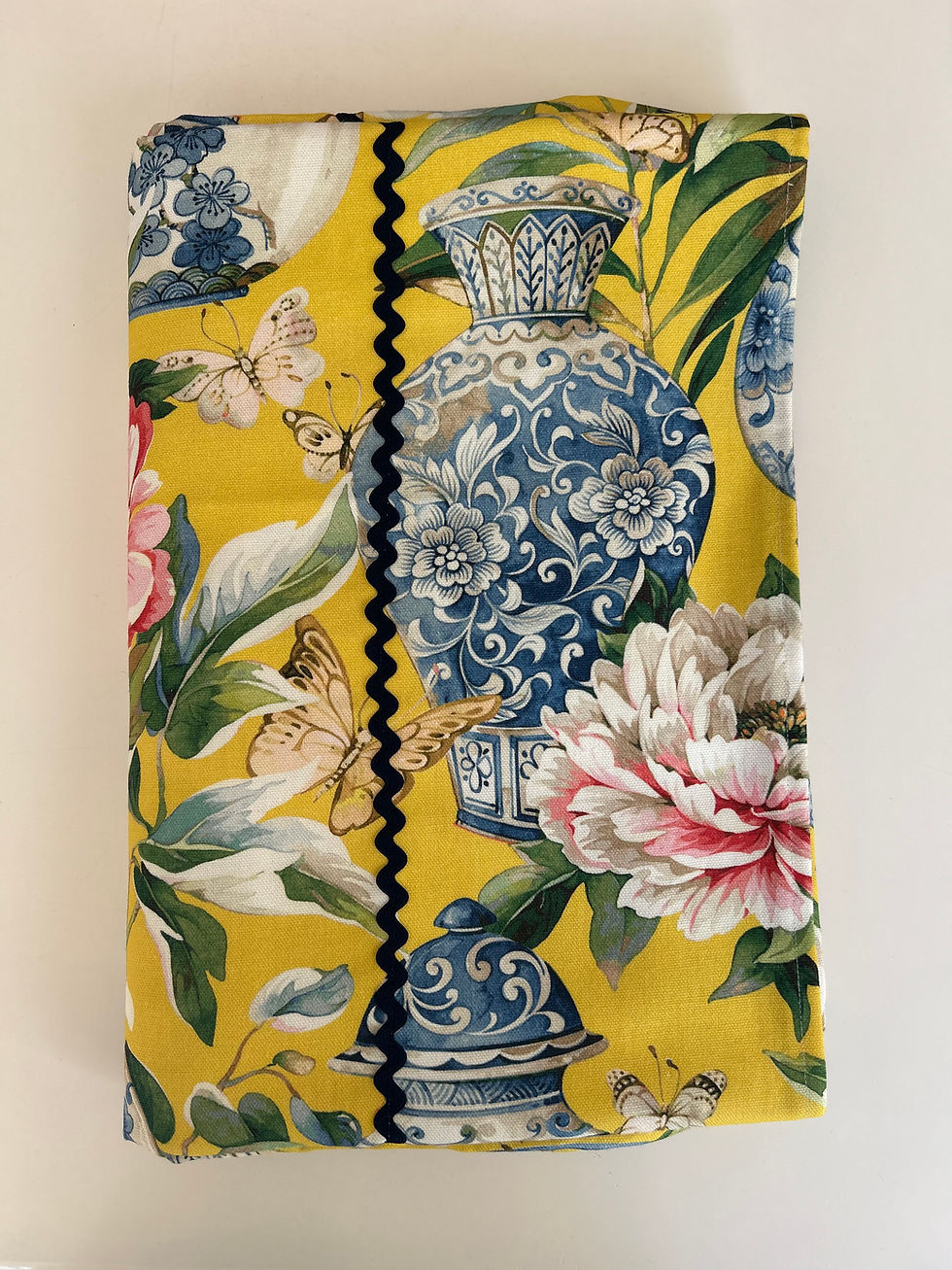 Miniature : Nappe jaune à motifs