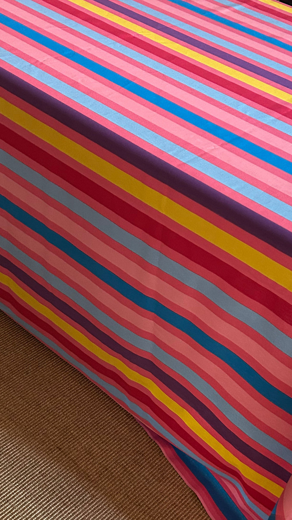 Miniature : Nappe à rayures multicolore 