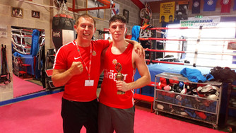 Two members of the boxing academy