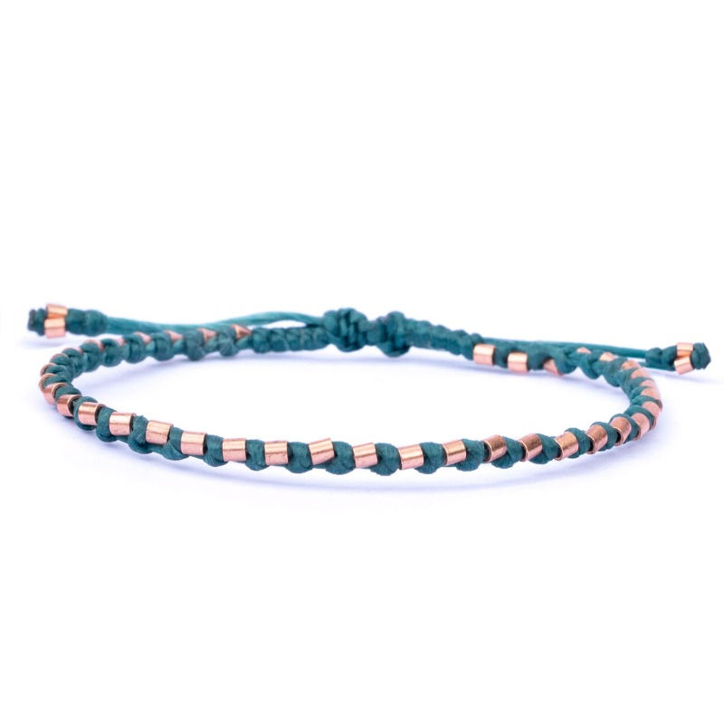 Thumbnail: mens green copper bracelet