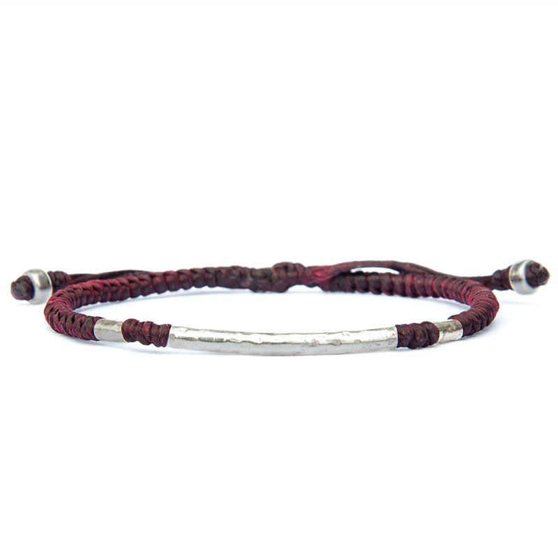 Thumbnail: women silver rope bracelet