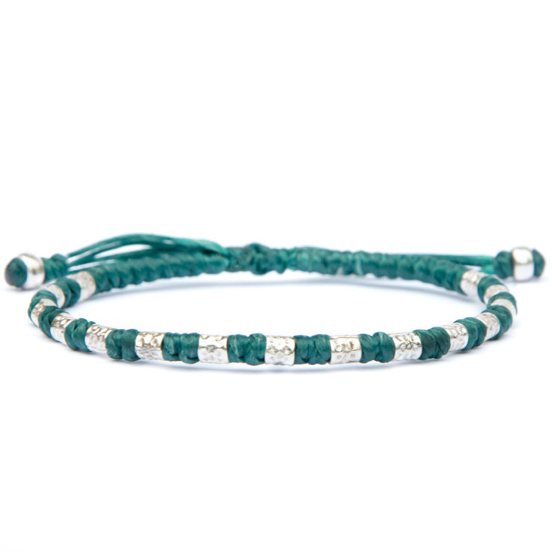 Thumbnail: green cord bracelet for men