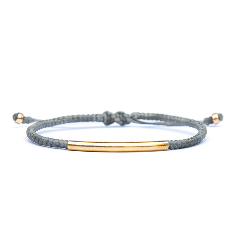 Thumbnail: grey cord bracelet