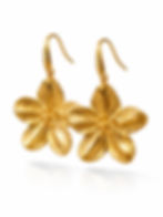 Pendientes en forma de flor de acero dorado chapado en oro de 18K, diseño chic hipoalergénico y waterproof con acabado textur