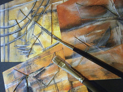 Pinturas y cepillos