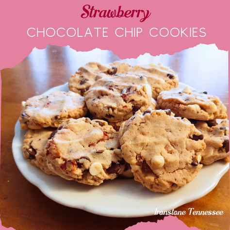 Strawberry Chocolate Chip Cookies