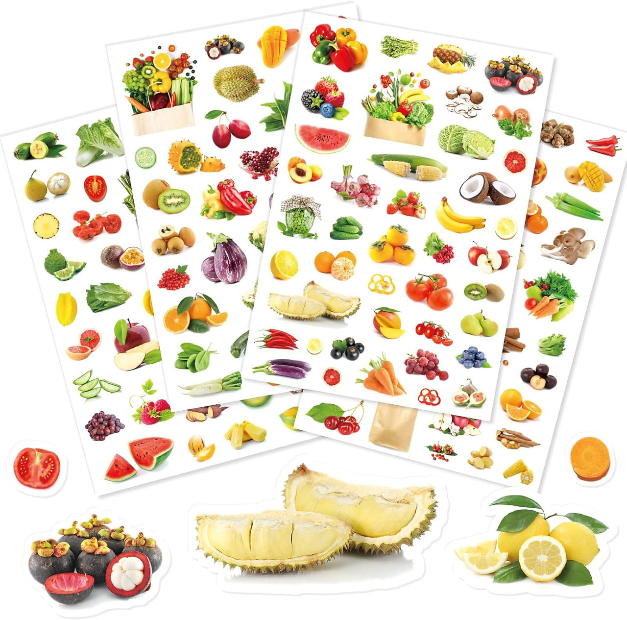 exotic fruit stickers