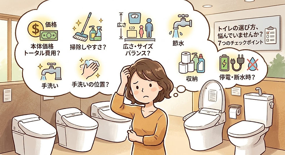 🚽トイレ選びで後悔しやすいポイント7選