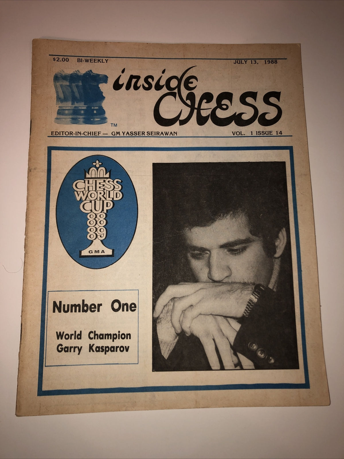 Inside Chess Magazine: Volume 1 Issue 14 (July 13, 1988)