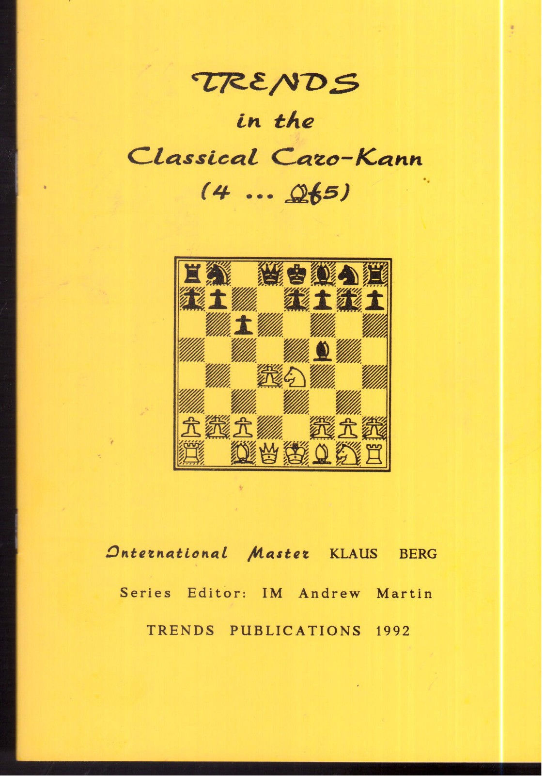 Trends In the Classical Caeo-Kann (4...Bf5)