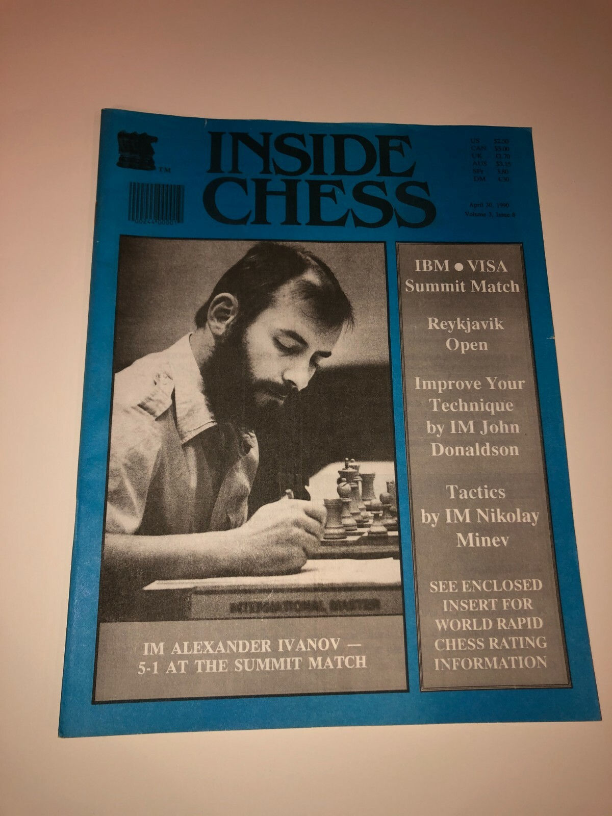 Inside Chess Magazine: Volume 3 Issue 8 (April 30, 1990)