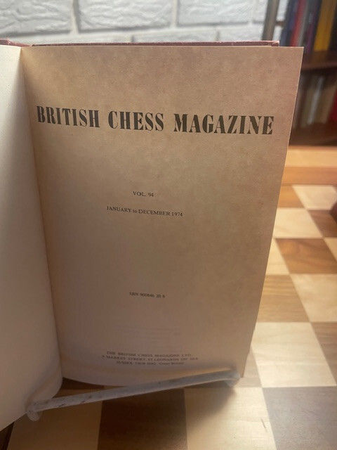 British Chess Magazine 1974 Bound