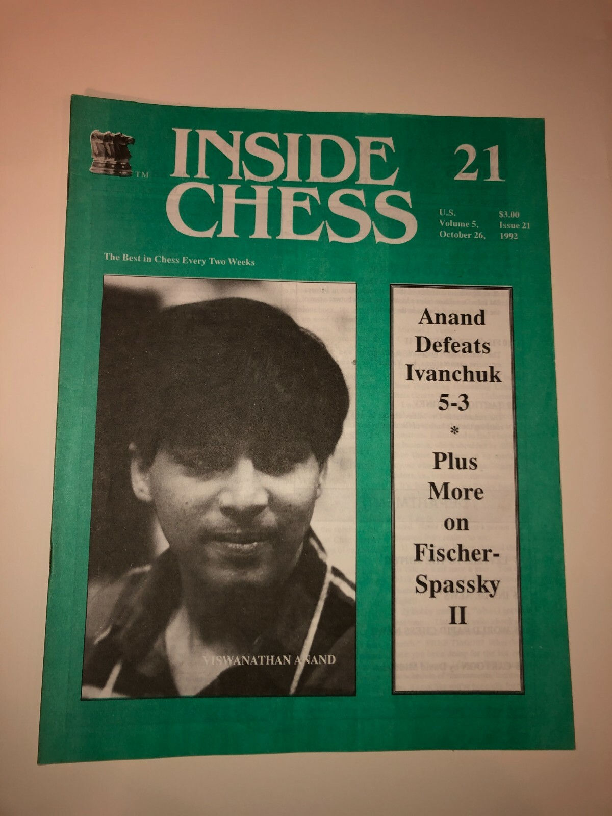 Inside Chess Magazine: Volume 5 Issue 21 (October 26, 1992)