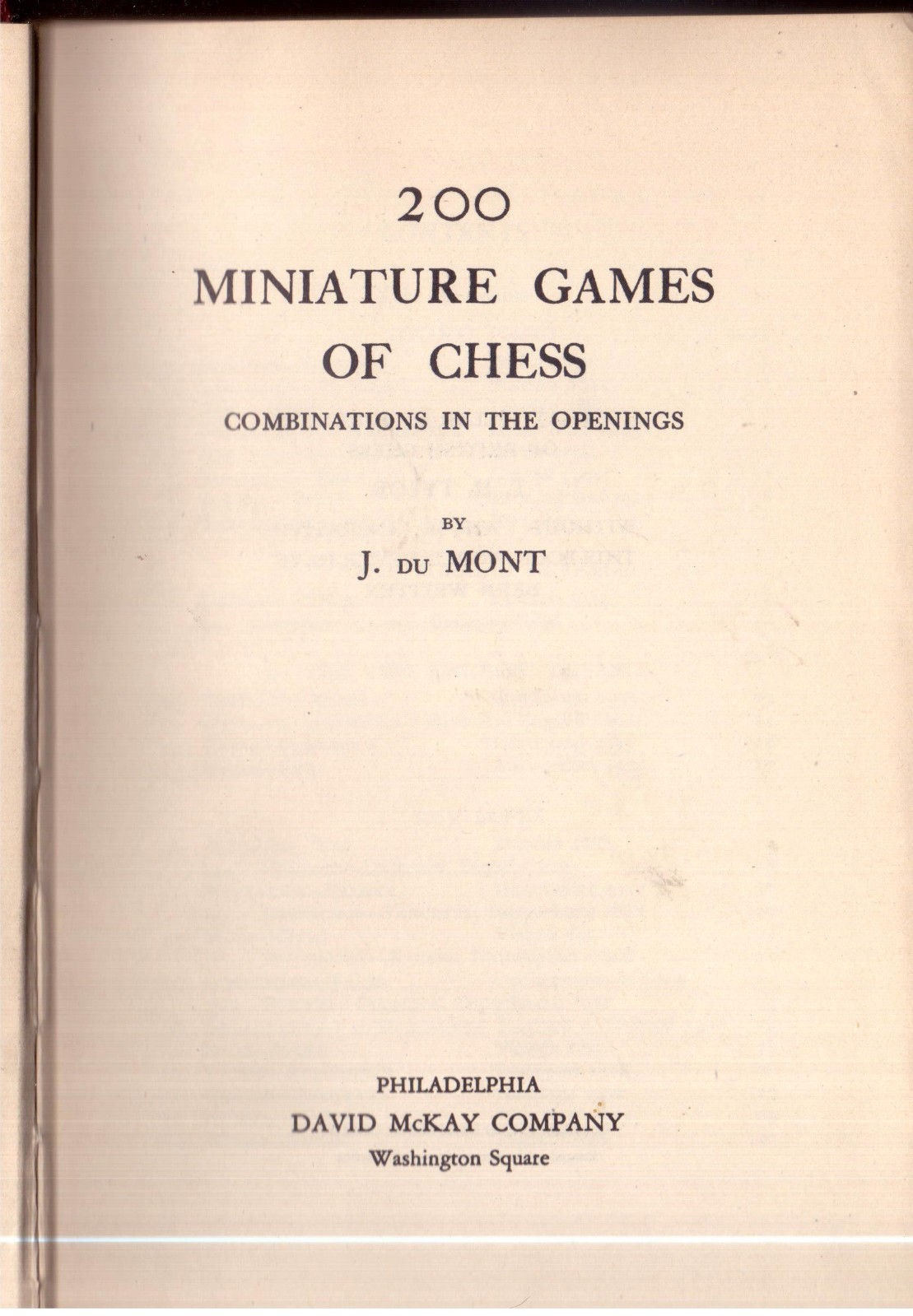 200 MInature Games of Chess