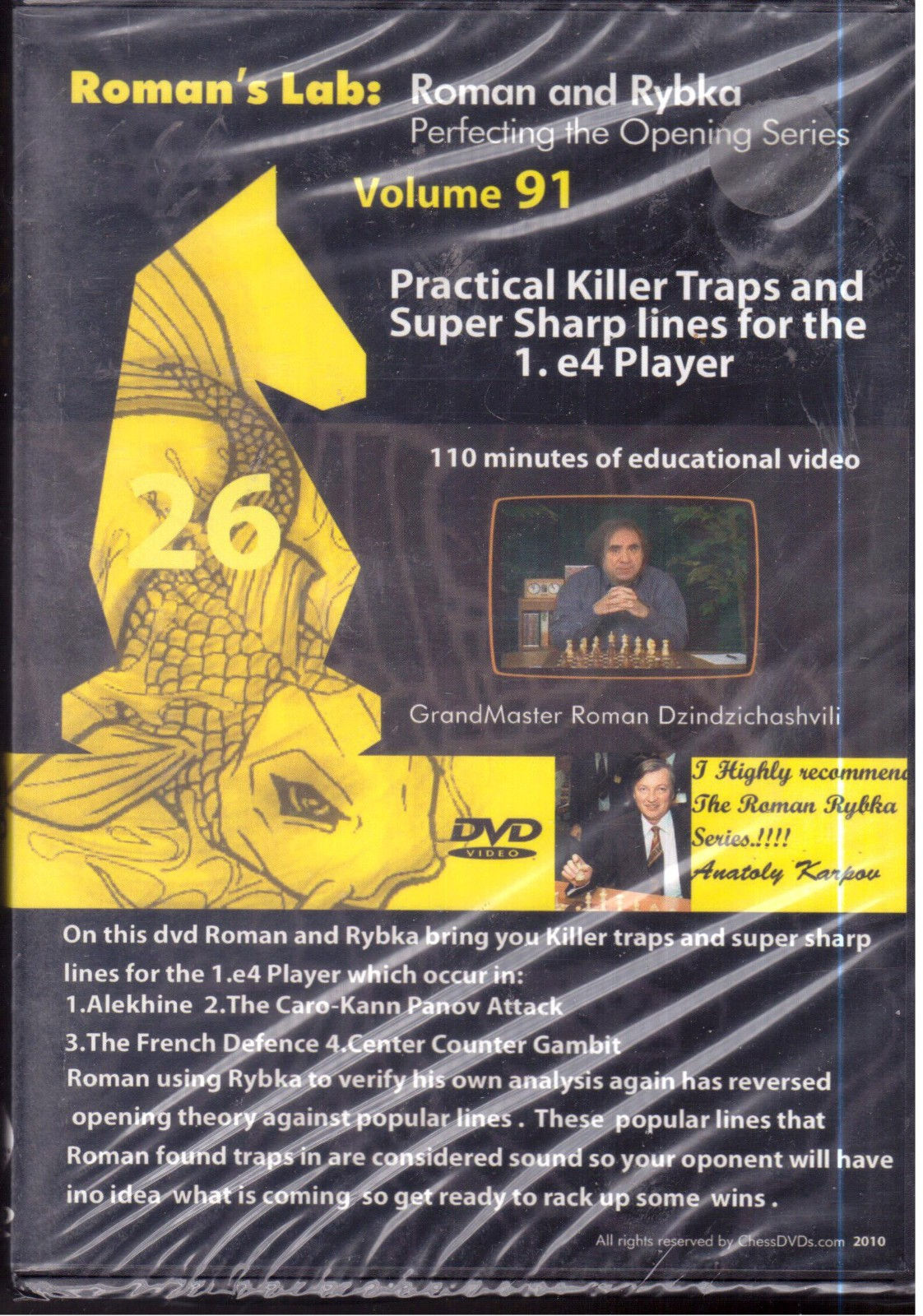 Roman's Lab Vol. 91 Practical traps and Super Sharp lines For 1.e4 Player