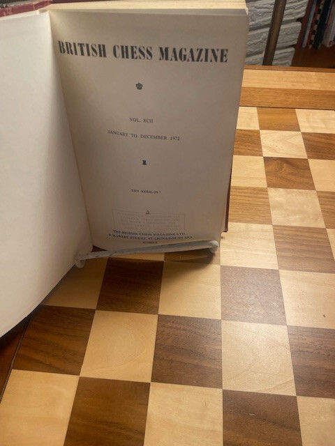 British Chess Magazine 1972 bound