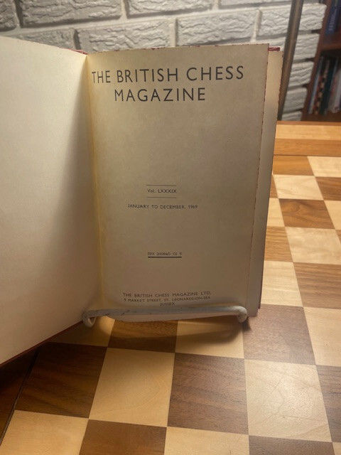 British Chess Magazine 1969 bound