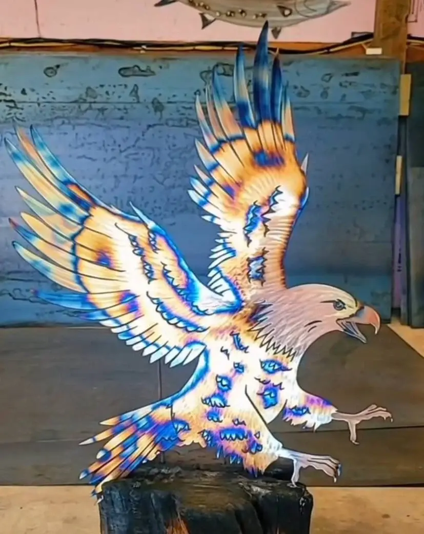 Eagle Heat Treated Metal art eagle wall art american eagle bald eagle
