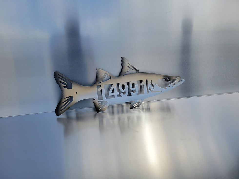 Thumbnail: Snook Monogram or House Number Metal Art Wall Art