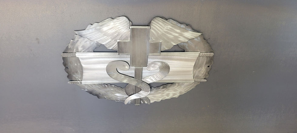 Thumbnail: Combat Medic Badge Metal Art Wall Decor Military