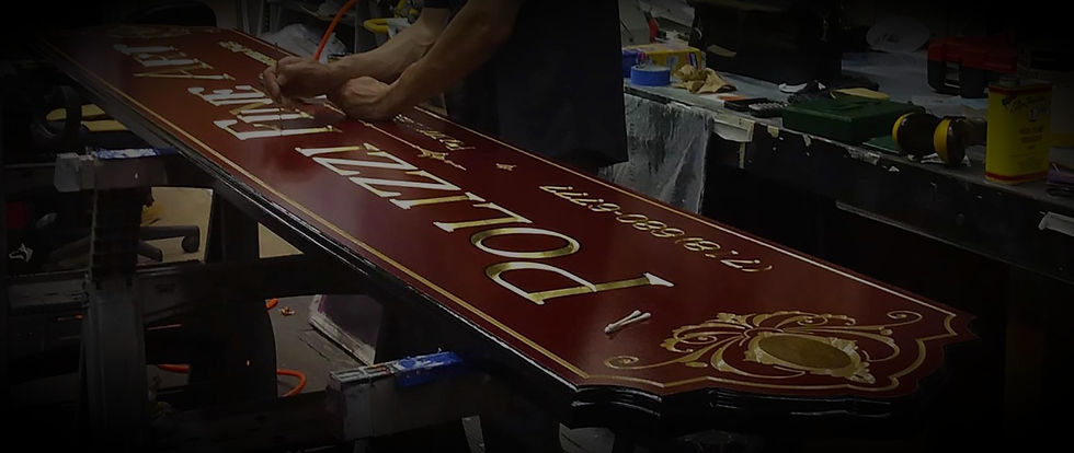 Ptinable Rode Gold Work Signs Royce Sign Works | Gilded Signs | Gold Leaf Signs | Hand Carved Signs ...