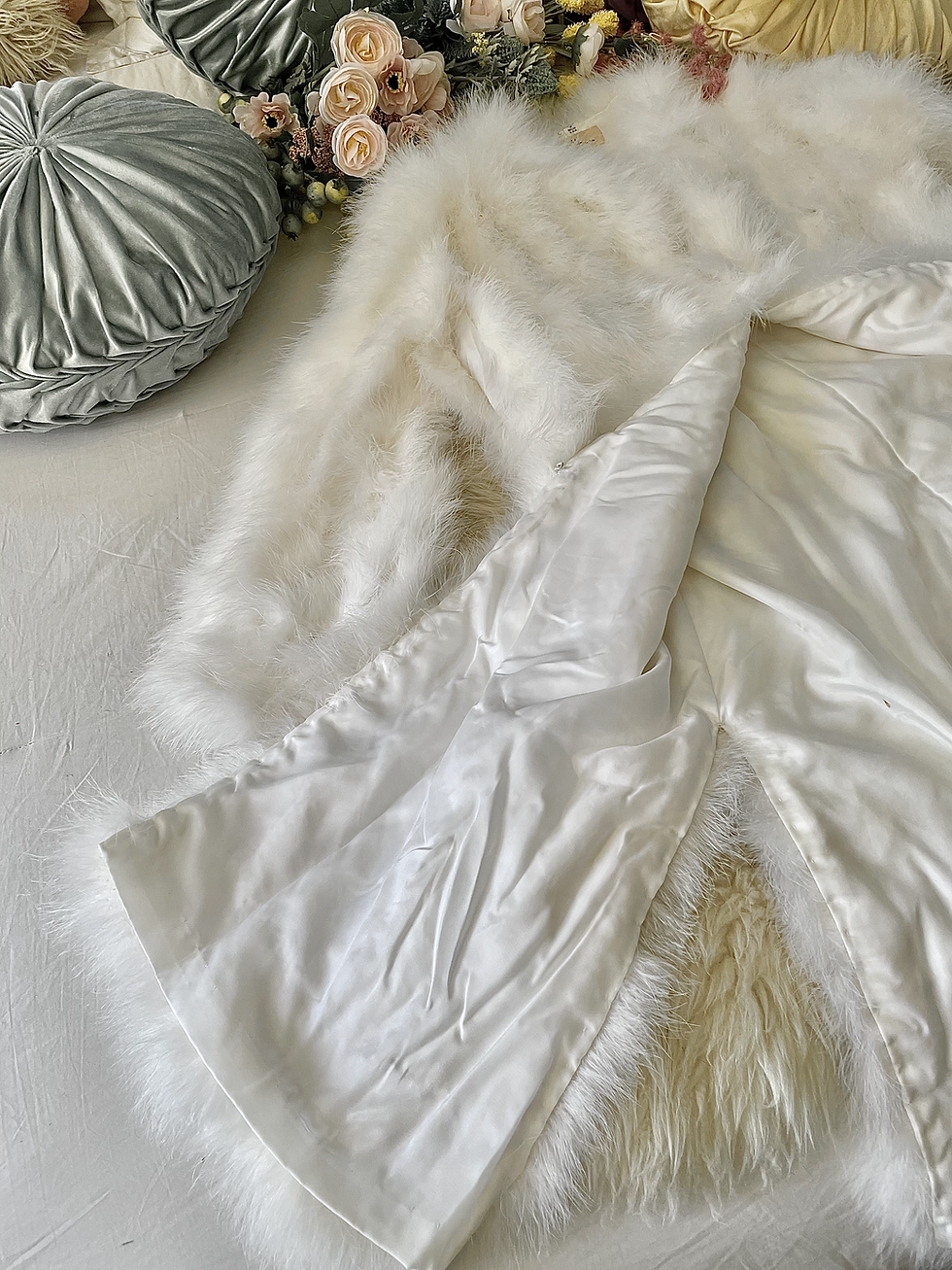 Thumbnail: Mother Plucker White Feather '90s Coat