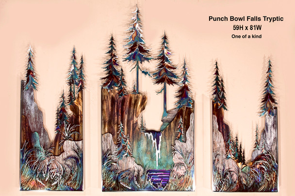 Punch Bowl Falls Tryptic