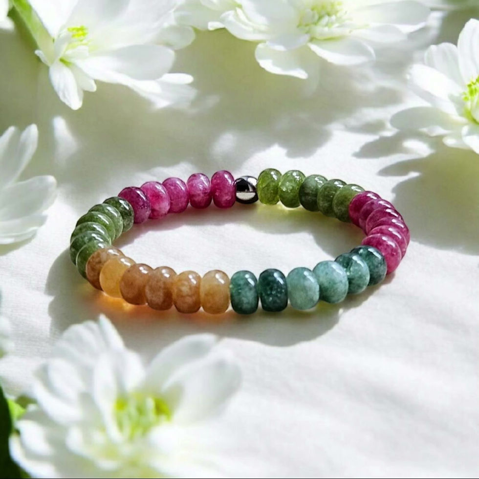 Miniature : Bracelet Tourmaline multicolore triée