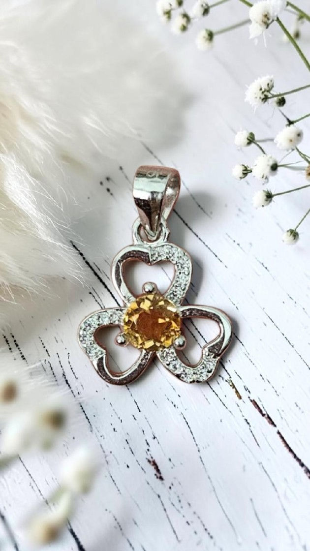 Miniature : Pendentif Citrine (Argent 925)
