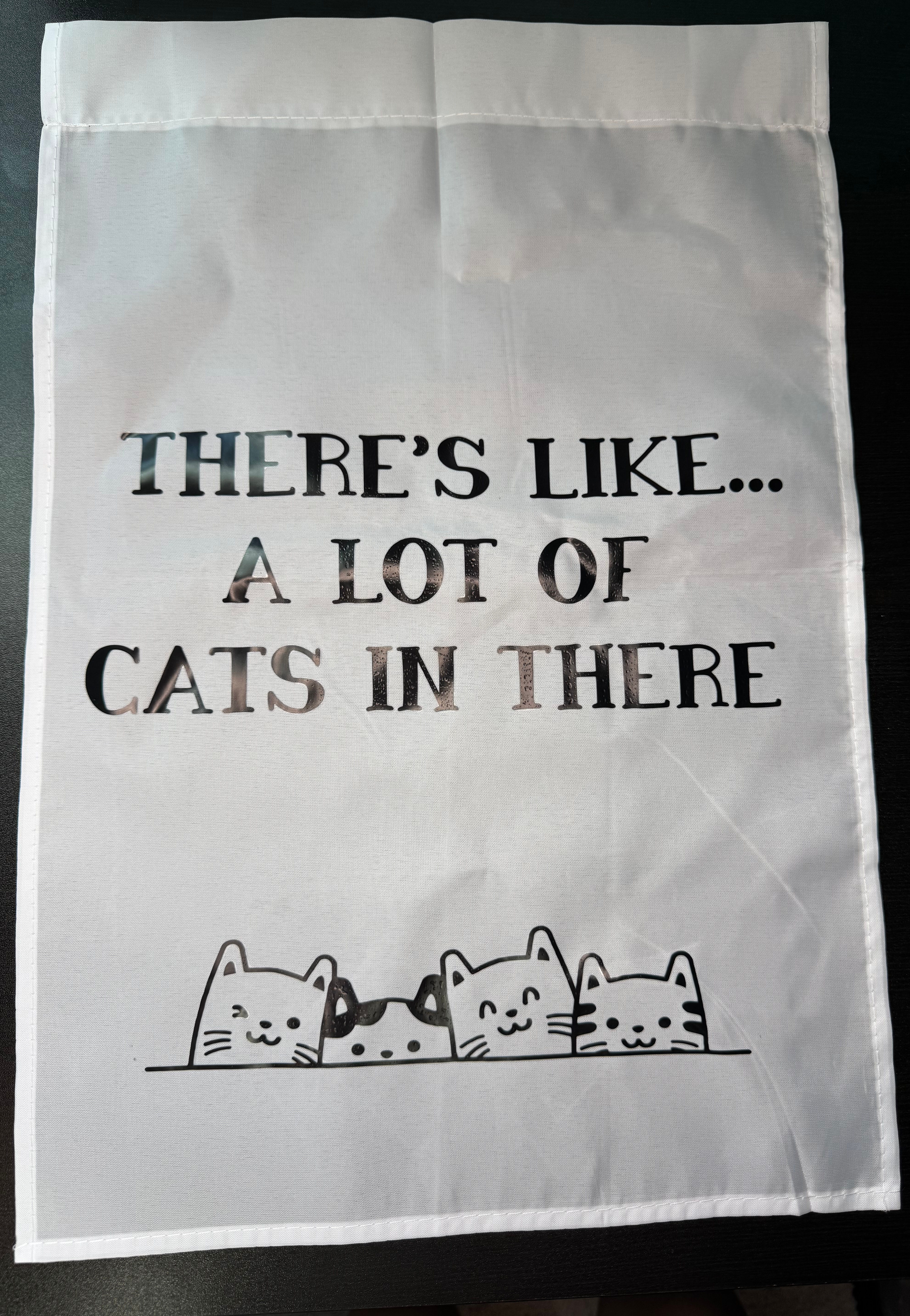 A lot of Cats Garden Flag