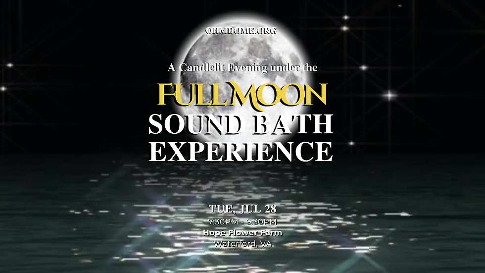 🕯️CANDLELIT 🌕 FULL MOON SOUND BATH - 🦌Buck Moon