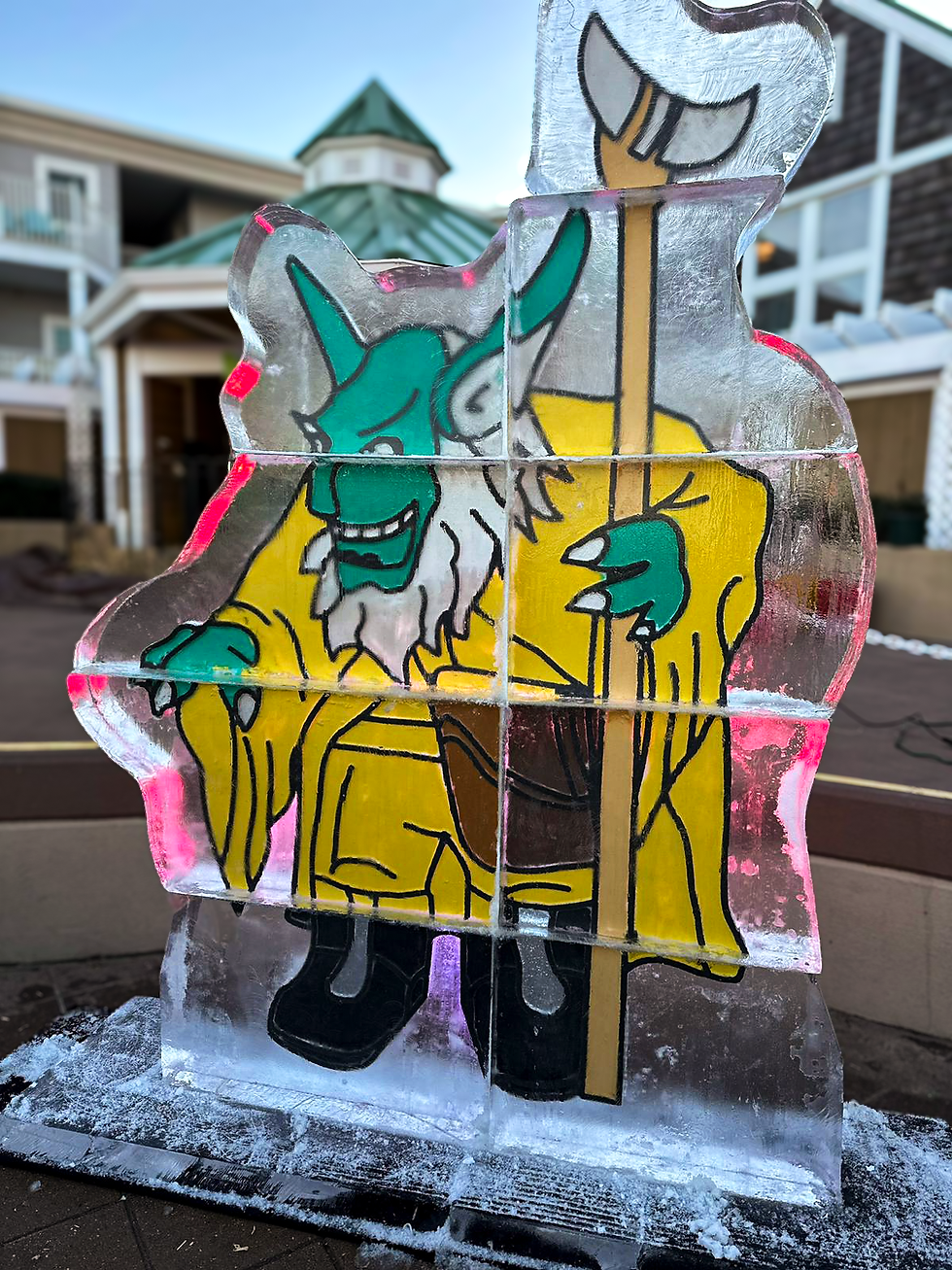 3 Billy Goats Gruff Troll by the Town of Bethany Beach DE Fire & Ice Festival