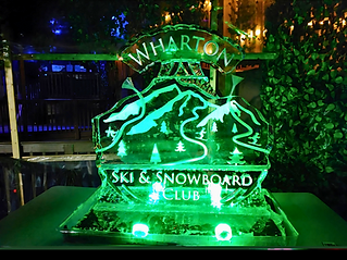 Snow Flled 2D Ice Sculpture