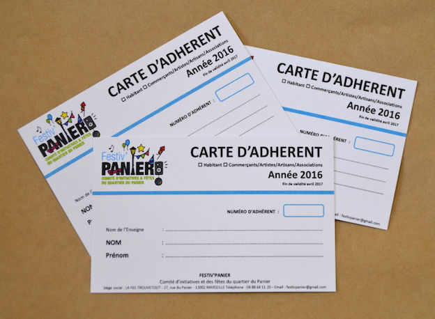 Carte d'adhérent 2016