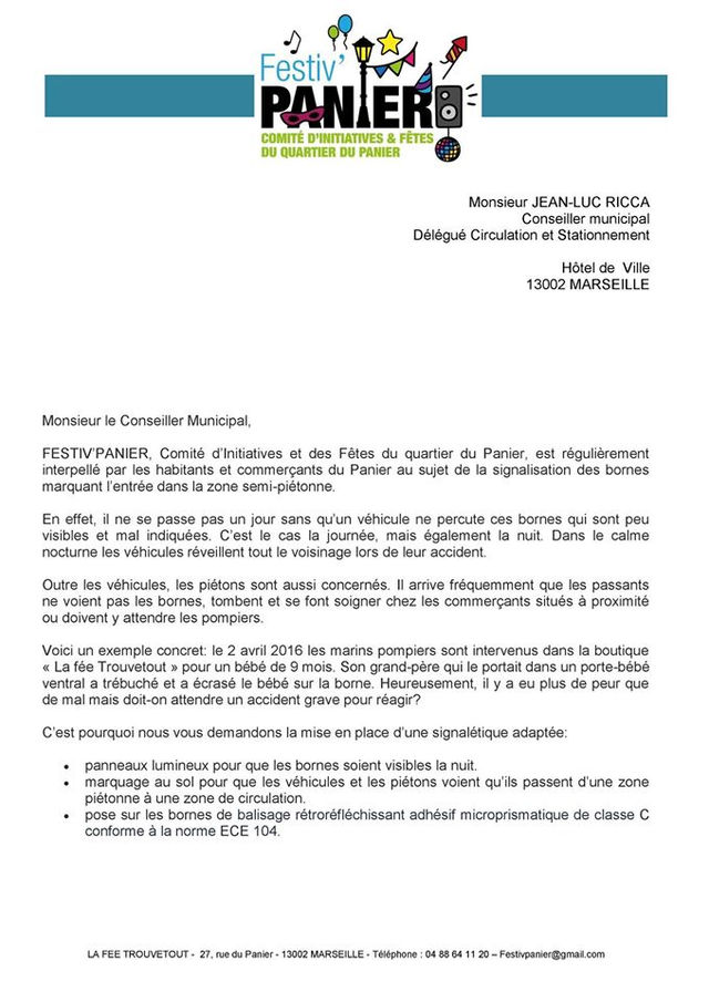 Meilleure signalisation du Panier