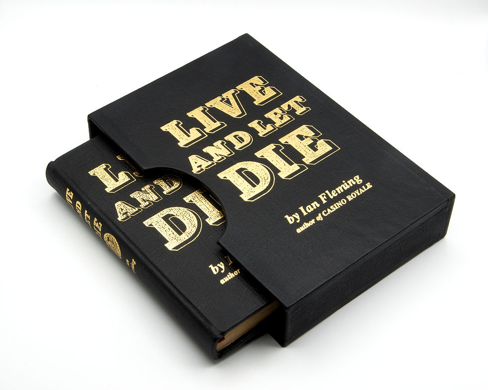 Thumbnail: Live & Let Die 1st/1st - Full leather rebind in slipcase