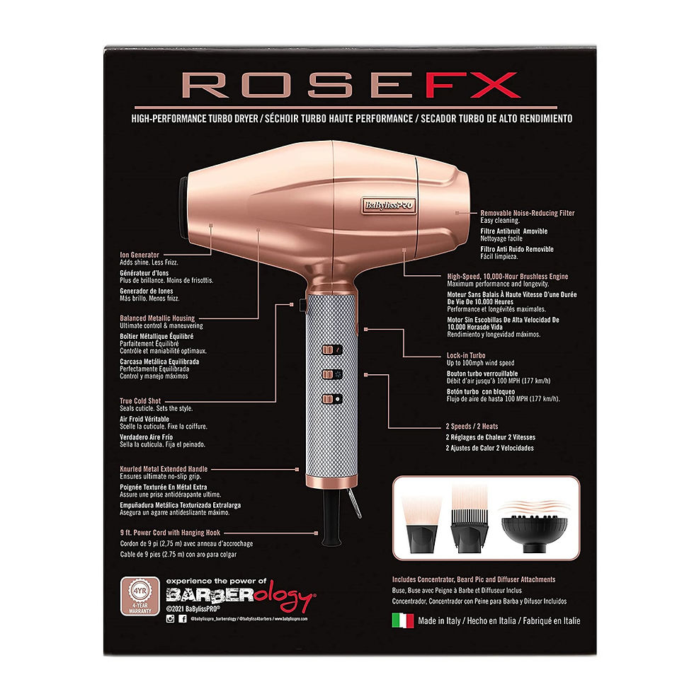Thumbnail: BaBylissPRO | ROSEFX High Performance Turbo Dryer