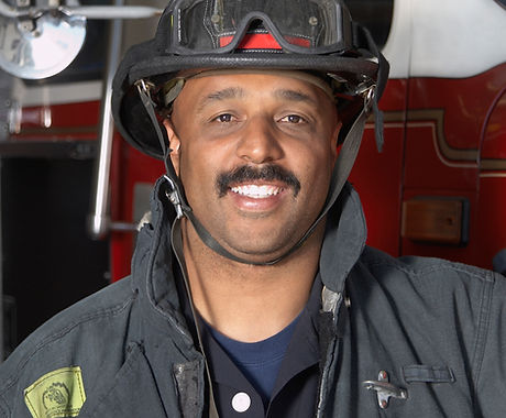 Fireman with Mustache