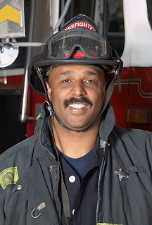 Fireman with Mustache