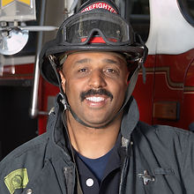 Fireman with Mustache