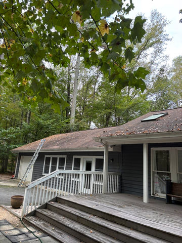 Gutter cleaning and power wash